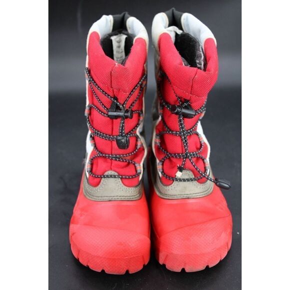 Crocs Unisex Snomini  Size 10/11 Snow Boot Red Black Gray - Picture 3 of 10